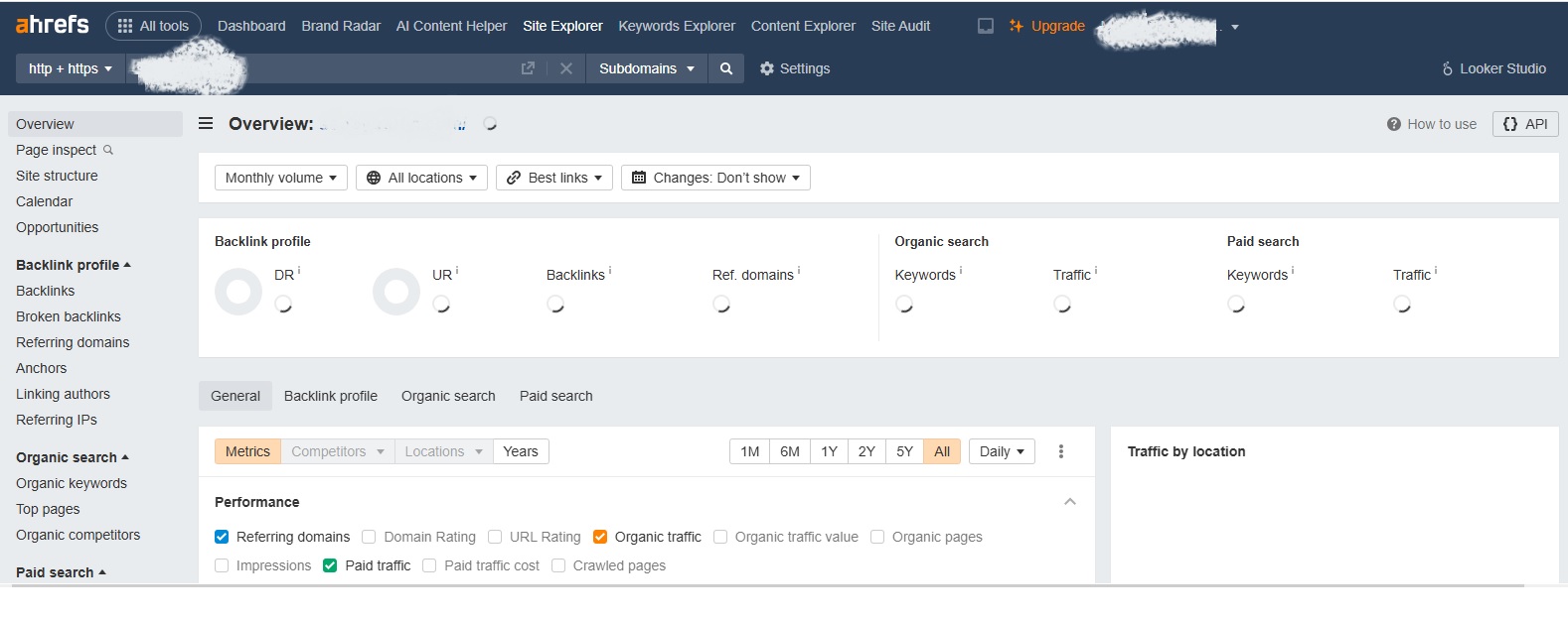 Ahrefs tool